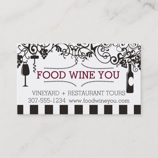 Wijngaarden voor sierdoeleinden visitekaartje (Voorkant)