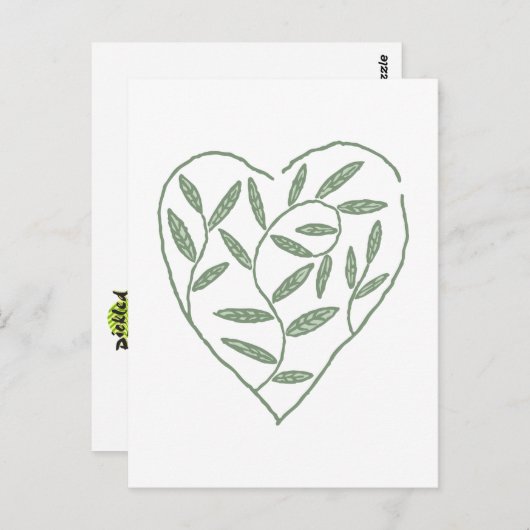 wijngaren briefkaart (Voorkant / Achterkant)