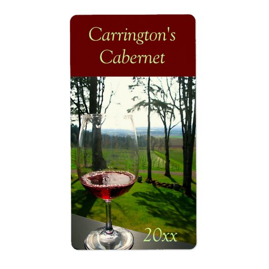 Wijngassenlabel Etiket (Voorkant)