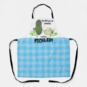 Wijngauzen pekeltjes voor thuisconserven gepersona schort (Voorkant)