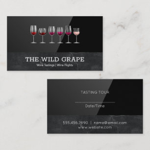Wijngebrande producten Marmer Zwart hoogglanze Visitekaartje