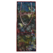 Wijngeschenkzak van kolibries tijdens de vlucht wijn cadeautas (Achterkant)