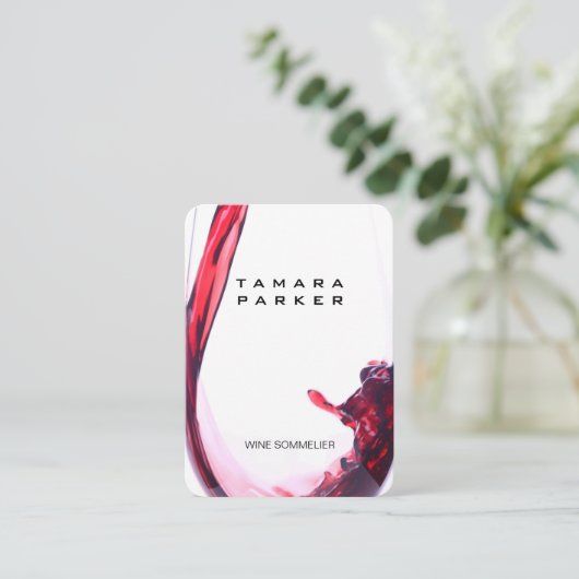 wijngiet | Splash II Visitekaartje (Staand voorkant)