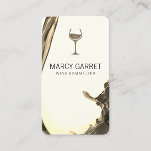 wijngiet   Splash II Wijnglas Sepia Visitekaartje