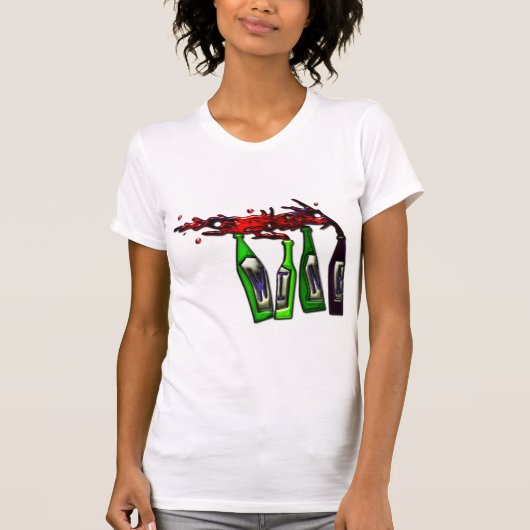 Wijngips uit flessen t-shirt (Voorkant)
