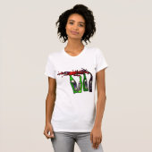 Wijngips uit flessen t-shirt (Voorkant volledig)