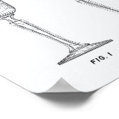 Wijnglas 1986 Kunstwitboek Patent Poster (Hoek)
