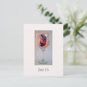 Wijnglas 3 Briefkaart (Staand voorkant)