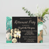 Wijnglas, ballonnen, Groene Tappartij Kaart (Staand voorkant)