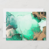 Wijnglas, ballonnen, Groene Tappartij Kaart (Achterkant)