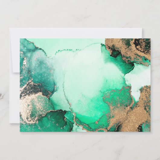 Wijnglas, ballonnen, Groene Tappartij Kaart (Achterkant)