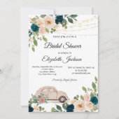 Wijnglas Blauwe Rozen, Vrijgezellenfeest Kaart (Voorkant)