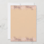 Wijnglas Boho Bloemen Parels Brunch & Bubbly Kaart (Achterkant)