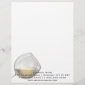 Wijnglas Briefhoofd Sjabloon (Voorkant)