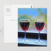 Wijnglas Briefkaart (Voorkant / Achterkant)