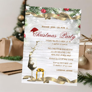 Wijnglas, Cadeau Pine Tree Corporate Christmas Kaart