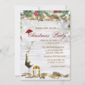 Wijnglas, Cadeau Pine Tree Corporate Christmas Kaart (Voorkant)