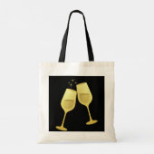 wijnglas canvas tas (Achterkant)