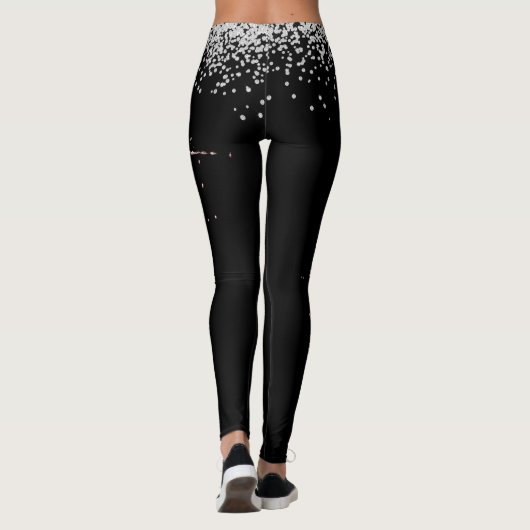 Wijnglas Diamond Confetti Celebration Bruiloft Leggings (Achterkant)
