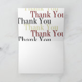 Wijnglas diner feest wijn proeverij gala evenement bedankkaart (Binnen)