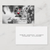 Wijnglas Druiven Logo | Wijngaard Druiven Visitekaartje (Voorkant / Achterkant)