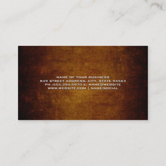 Wijnglas en -fles |  achtergrond visitekaartje (Achterkant)