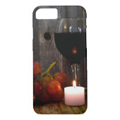 wijnglas en kaarsen met druiven Case-Mate iPhone case (Achterkant)