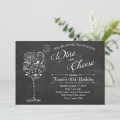 wijnglas en kaasmakerij kaart (Staand voorkant)