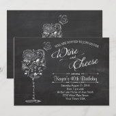 wijnglas en kaasmakerij kaart (Voorkant / Achterkant)