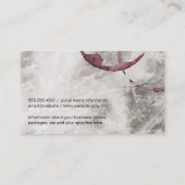 Wijnglas en -marmer visitekaartje (Achterkant)