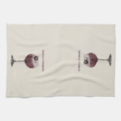 Wijnglas en Paws Perfecte Pairing Theedoek (Horizontaal)