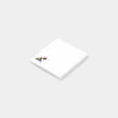 Wijnglas en wijndruiven post-it® notes (Schuin)
