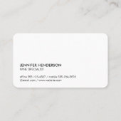 Wijnglas en wijndruiven visitekaartje (Achterkant)