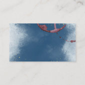 Wijnglas en wijnstok visitekaartje (Achterkant)