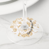 Wijnglas etiketten/Vrijgezellenfeest/bruiloft Wijnglaslabel (Dichtbij)