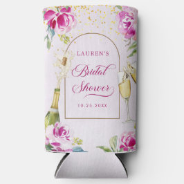 Wijnglas Floral Vrijgezellenfeest Seltzer Blikjeskoeler