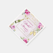 Wijnglas Floral Vrijgezellenfeest Servet (Hoek)