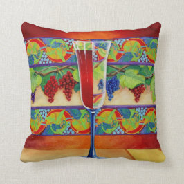 Wijnglas halfvol kussen