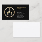 Wijnglas Icon Sommelier Visitekaartje (Voorkant / Achterkant)