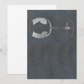 Wijnglas Kaart (Voorkant / Achterkant)