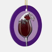 Wijnglas Keramisch Ornament (Rechts)