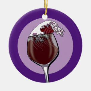 Wijnglas Keramisch Ornament