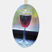 Wijnglas Keramisch Ornament (Links)