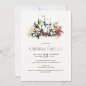 Wijnglas Kerst Cocktails Kaart (Voorkant)