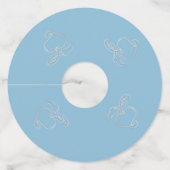 Wijnglas - Label met hartritme (Achterkant)