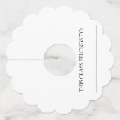 Wijnglas Labels Identifier Marker Papier (Achterkant)