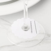 Wijnglas Labels Identifier Marker Papier (Dichtbij)