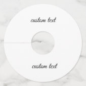 Wijnglas Labels Identifier Marker Papier Aanpassen (Voorkant)