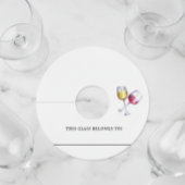 Wijnglas Labels Identifier Marker Papier Aanpassen