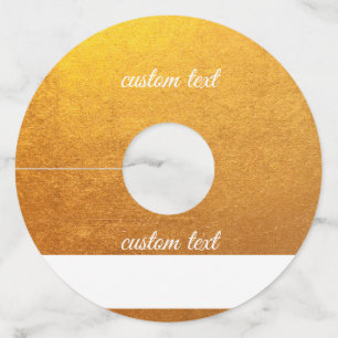 Wijnglas Labels Identifier Marker Papier Goud